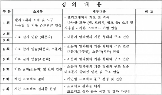 영문캘리
